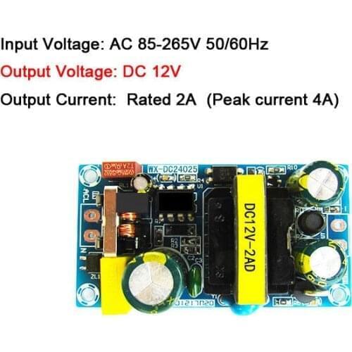 24W AC-DC Converter 110V 120v 220V 240v to 12V 4A Switching Power Supply Module module isolated power