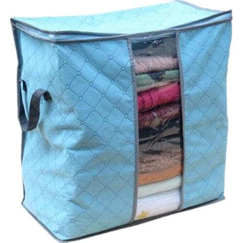 45*30*50cm Quilt Storage Bags Luggage Bags Bamboo charcoal cottonHome Storage Organiser Wardrobe Clothes Storing Storage Bags