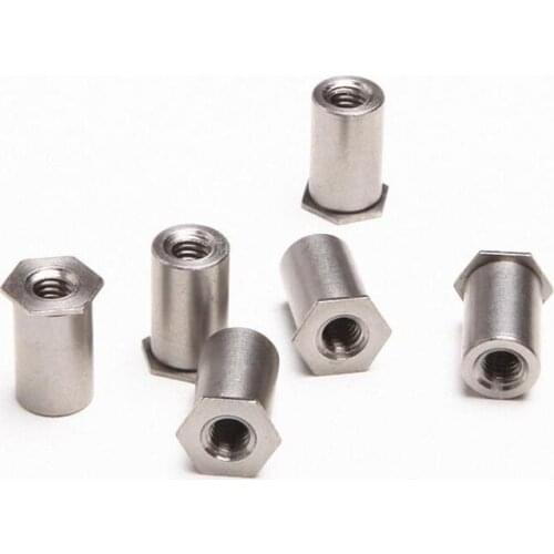 50Pcs M3 M4 M5 PEM Nuts Through Hole Screws Standoffs Stainless Steel 304