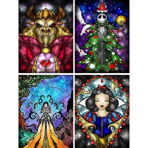 5D Diamond Painting Disney New Arrivals Cartoon Princess Set Role Abstraction Hobby Art DIY Full Drill Mosaic Home Decoration