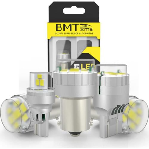 BMTxms 1Pcs 1156 P21W BA15S 1157 BAY15D T20 LED W21/5W 7443 W21W Car Turn Signal Light Reverse Bulb Parking Lamp Canbus No Error