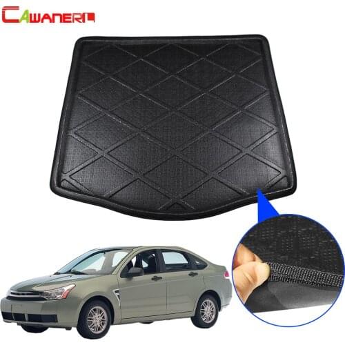 Cawanerl Car Trunk Mat Boot Tray Liner Floor Luggage Carpet Cargo Mud Protector Pad For Ford Focus Sedan 4-Door Mk2 2005-2011