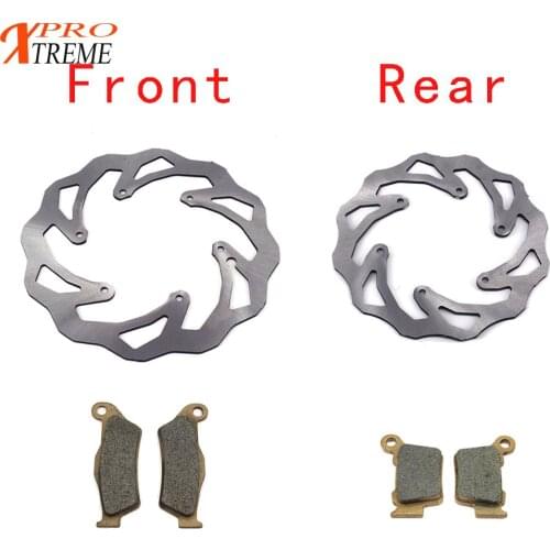 220MM 260MM Motorcycle Front Rear Brake Discs Rotors Brake Pads For KTM EXC SX SX-F XC XC-F XC-W XCF-W 125 150 250 300 350 450