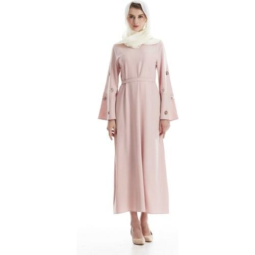 Eid Abaya Dubai Turkey Kaftan Muslim Hijab Sequins Lace up Dress Islam Abayas For Women Robe Longue Femme Long Marocain Vestidos