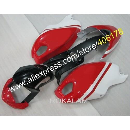 Red Black White For Ducati Fairing 696 796 795 M1000 M1100 09-13 ABS Motorcycle Fairings Kit (Injection Molding)