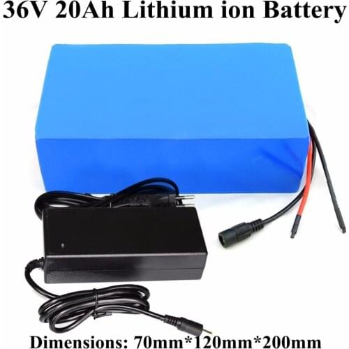 GTK batterie 36v 20ah lithium li ion bateria 36v bicicleta for 36v 350w 500w electric motorcycle bike power scooter + charger
