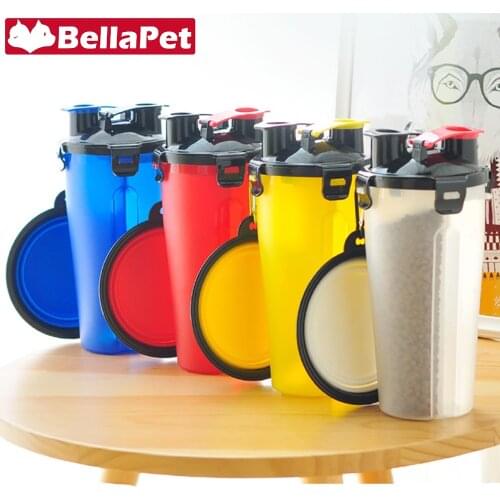 Cute Dog Drinking Bottle Water Drinker Pet Product Pets Drinking Bowl for Dogs Outdoor Travel Dog Accessories Pitbull Pug