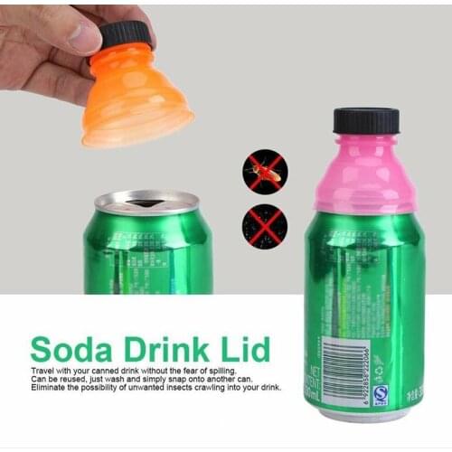 1/3/6pcs Reusable Plastic Beer Water Dispenser Lid Protector Caps Plastic Cover Waterproof Gasproof Can Cap Practical Can Seal