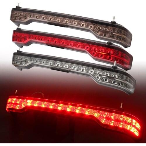 Motorcycle Wrap Tour Pack LED Taillight Cafe Racer Brake Running Light Turn Signal Lamp Fit For Harley Electra Glide Ultra