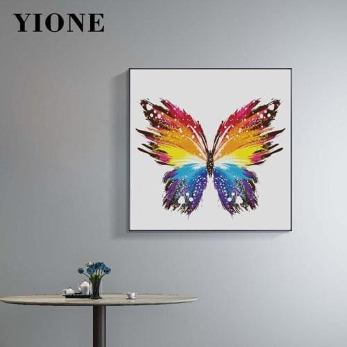 Colorful Butterfly Posters and Prints Modern Art Canvas Wall Painting Animal Picture for Bedroom Living Room Home Decoration