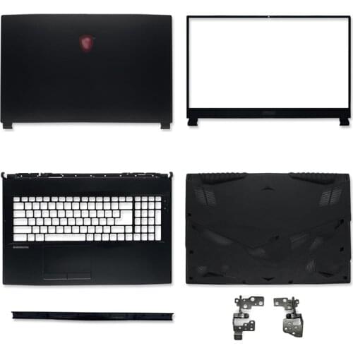 New Laptop Back Cover/Front Bezel/Palmrest/Bottom Case/Hinges/Hinge A B C D Cover For MSI GL75 MS-17E4 MS-17E2 Series Black