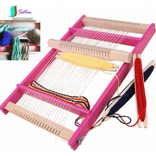 New Adjustable Wooden Big Size Knitting Machine for Kids Scarf DIY Tool Accessory Knitting Machine S0211H Looms