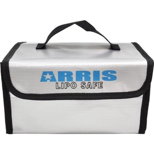 Fire Retardant Portable Safety LiPo Battery Bag 215x155x115mm for RC Drone FPV Racing Helicopter Airplane Vehicles Car Battery