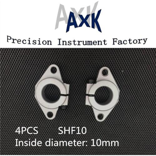 2021 Sale AXK Cnc Router Parts 4pcs/lot Free Shipping Shf10 10mm Shaft Support Linear Rail Cnc Router Xyz Table Shf Series