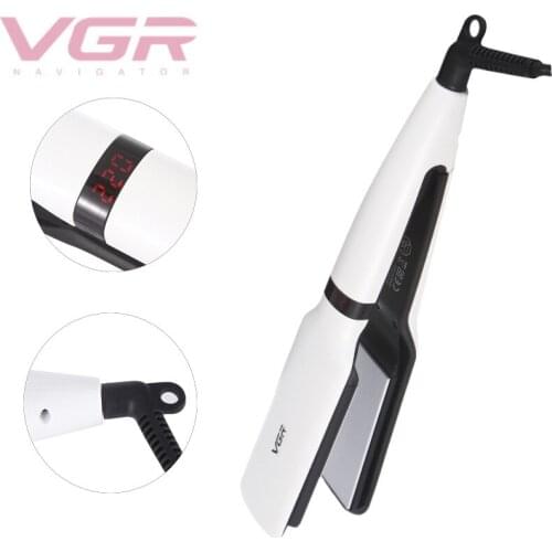 Straightening Iron Fast Heating Flat irons Professional Tourmaline Ceramic Plate Hair Straightener with LED Display Anti-scaldin