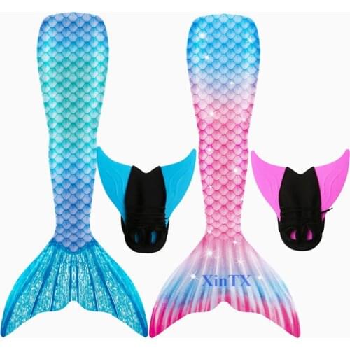 NEW Arrival!Adult Bathing Suit Swimming Mermaid Tail With Monofin Fins Girls Women Summer Beach Bikini Wear Swimsuits