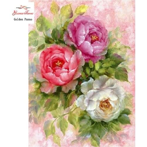 GOLDEN PANNO Diamond Painting Full Square 5D Diy Daimond Embroidery Diamant Mosaic Sale Displasy Broderie Diamant passion flower