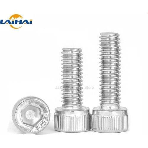10pcs US Coarse thread UNC 1/4-20*L 304 A2-70 stainless steel Hex Hexagon Socket Cap Allen Head Screw Bolt Length = 5/16" - 4"