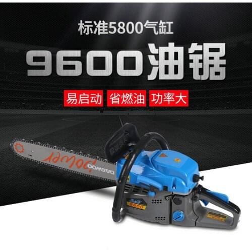 2200W High power gasoline saw hand held chain saw cutting wood machine oil logging saw machine portable garden tools