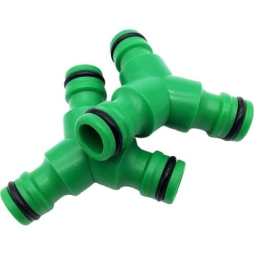 3Pcs 1/2'' Garden Irrigation Quick-Click Adapter Connector Y Type 3 Way Garden Hose Connector Garden Hose Splitter Fast Coupling
