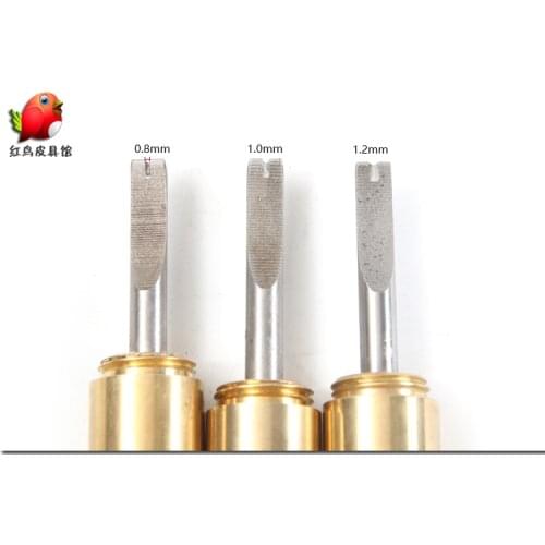 6 Model Heads Manual DIY Leather Tools Trimming Device Wooden Handle Chamfering Machine Leather Vegetable Tanned Leather