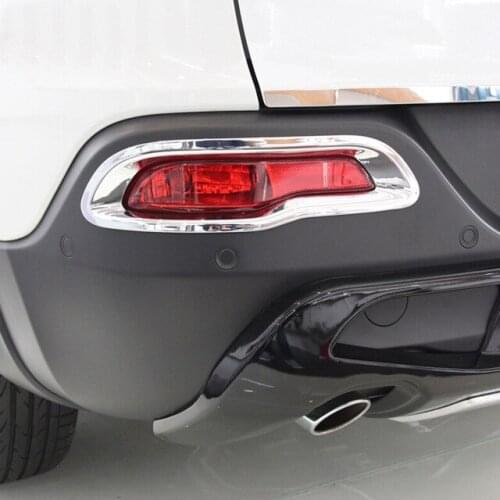 ABS Chrome Accessories FOR Jeep Cherokee KL 2014 2015 2016 2017 2018 Car rear fog lamp light frame Cover Trim