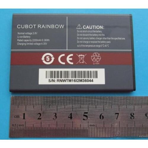 2200mAh battery For CUBOT RAINBOW mobile phone Batteries + track code