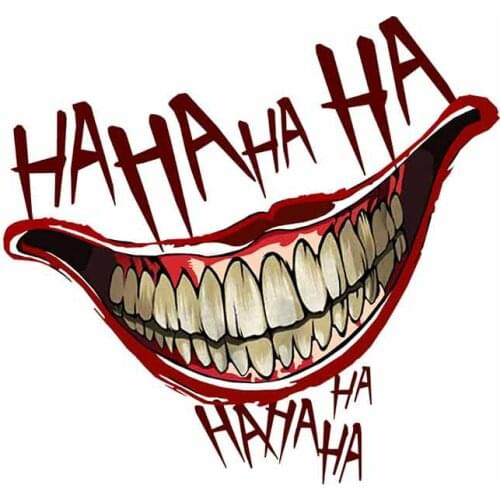 Car Stickers Decor Motorcycle Decals Joker Graffiti Decorative Accessories Creative Sunscreen Waterproof Suitable for Car Doors