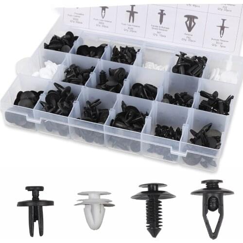 BAWA Car Body Retainer Push Type Rivet Fastener Kit for Ford Fender Bumper Door Panel lined buckle for Most Car Install