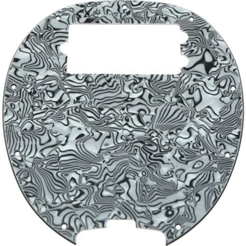 Bass Pickguard MusicMan Stingray MM4 Scratch plate for Music Man MM2 4 String Guitar Parts Black White Shell