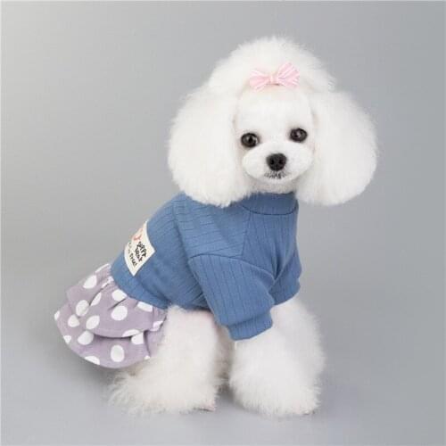 Designer Dog Clothes Dress Luxury Summer T-Shirt for Dogs Clothing for Chihuahua Pug York Pomeranian Pet Clothes Vest Skirt