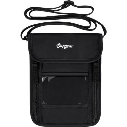 Travel ID Passport Neck Storage Wallet Bag Holder Men Women Travel Portable Card Phone Organizer Multifunction Protective Cover