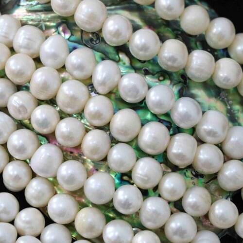 Beautiful white natural freshwater cultured pearl beads 9-10mm fashion fit diy wholesale price fine Elegant jewelry 15inch B1375