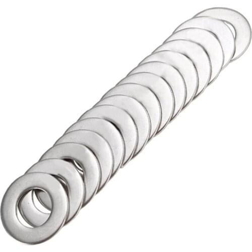 Metric Washer Mixed (200 Pack) M3 M4 M5 & M6 Form A Thick Flat Washers Stainless Steel