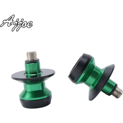 Motorcycle Swing Arm Spools M10 Stand Screws For Kawasaki ZX10R 2004-2010 ZX6R 1998-2011 ZX12R 2000-2006 ZZR1400 ZX14R ZX1400