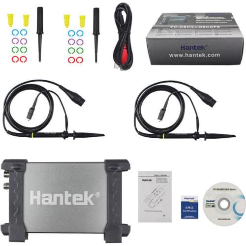 Hantek 6022BE Portable Oscilloscope Automotive Hantek 6022BE PC USB 6022BE Digital Storage 2Channels 20MHz 48MSa/s Multimeter