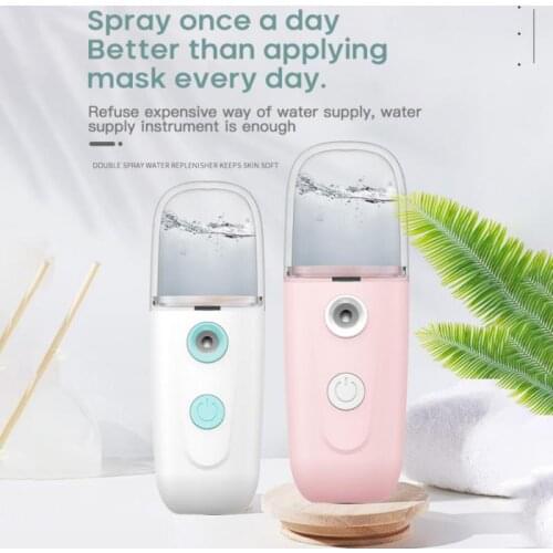 Portable Humidifier Moisturizing Equipment Household Bedroom Vaporizer Rechargeable Spray Facial Steamer Spa Face Skin Care