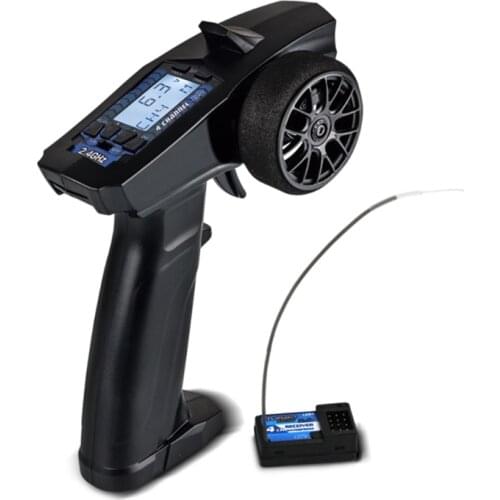 P32 Turbo Racing 91803G-C 2.4G 4CH Vt Systeem Lcd Display Radio Zender Afstandsbediening Met Ontvanger Voor Rc Auto boot