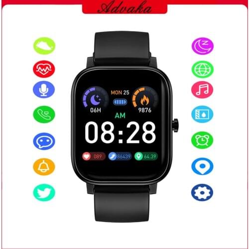 Advaka MT2 Smart Watch Men 4G Memory Music BT Call Smartwatch Full Touch Recording Fitness Bracelet For IOS Android