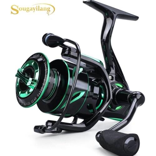 Sougayilang Top Quality 12+1BB Carp Fishing Reel 6.2:1 High Speed Spinning Fishing Wheel for Fresh/Saltwater