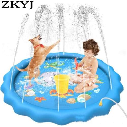 Provide Fast Shipping Splash Pad 68 Inch Sprinkler Play Mat for Baby Toddlers Kiddie Kids Dogs Outdoor Inflatable Water Toys