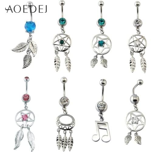 Stylish Surgical Steel Navel Belly Button Ring With Cz Zirconia Dangling Dangle Barbell Piercing Rings Body Jewelry For Women