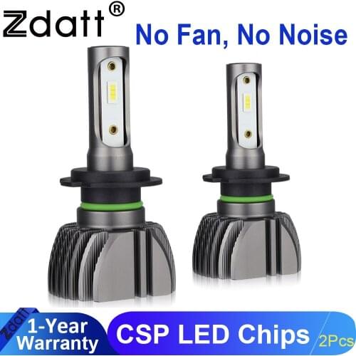 Zdatt H4 LED H7 Car Light LED Bulbs H11 Lamp H8 9005 9006 Running Lights 8000LM 80W 12V LED 24V 6000K CSP Auto No Error