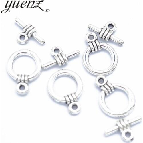 YuenZ 20 set Round-shaped OT Toggle Clasps Antique Silver color Bracelet necklace For jewelry making V207