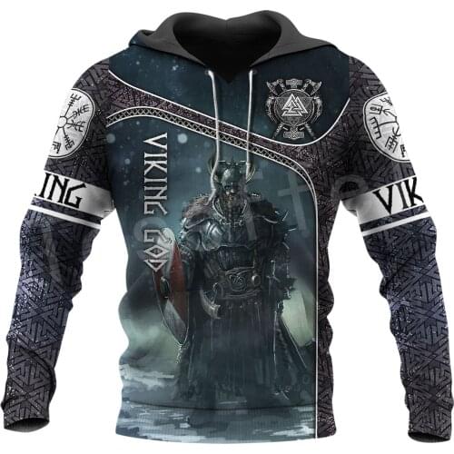 Tessffel Viking God Symbol Tattoo Warriors Pullover NewFashion Long Sleeve Tracksuit 3DPrint Men/Women Zip/Sweatshirt/Hoodies S3