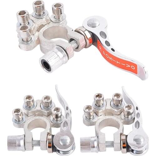 2 PCS 12V 24V Car Battery Terminal Wire Cable Clamp Terminal Quick Disconnect Shut-Off Connectors For Car Auto Accessories New