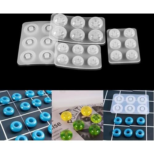 2 Styles Flat Ball Beads Silicone Molds UV Epoxy Resin Casting Moulds For DIY Bracelet Necklace Jewelry Making Accessories