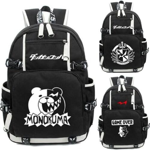 Anime Danganronpa Monokuma Backpack Bag Rucksack Mochila Schoolbag Bag For School Book Boys Girls Student Travel