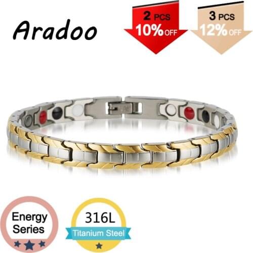 Stainless Steel Bracelet Titanium Steel Jewelry Germanium Magnet Energy Bracelet Fashion Jewelry Holiday gift