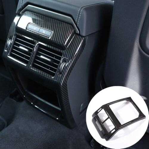 Newest Oak Wood Style Car Rear Air Outlet Vent Panel Frame Trim For Land Rover Range Rover Evoque 2014-2019 Car Styling